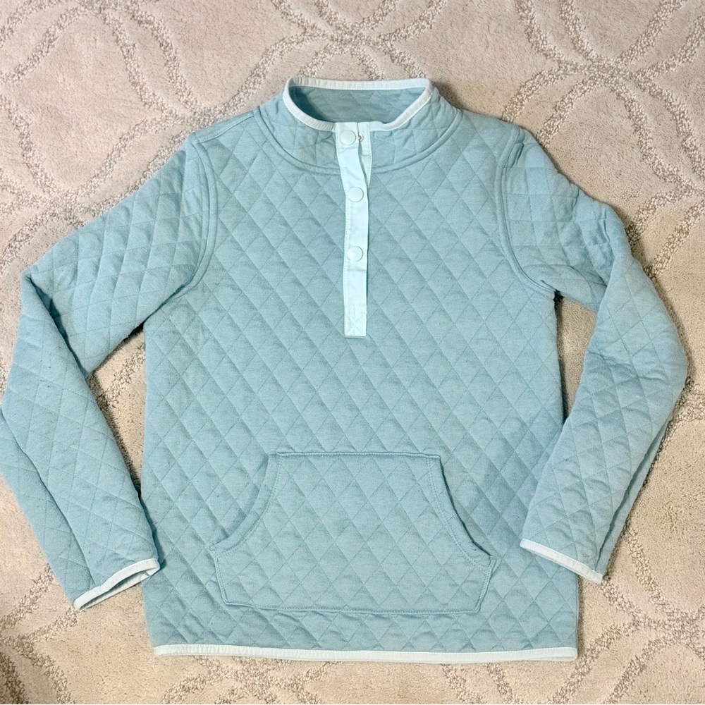 Cat & Jack Quilted Green-Blue pullover